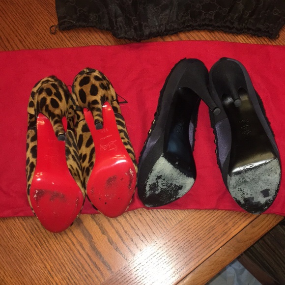 Christian louboutin booties & Tory Burch heels - Picture 4 of 8